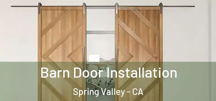 Barn Door Installation Spring Valley - CA