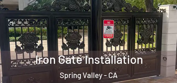  Iron Gate Installation Spring Valley - CA